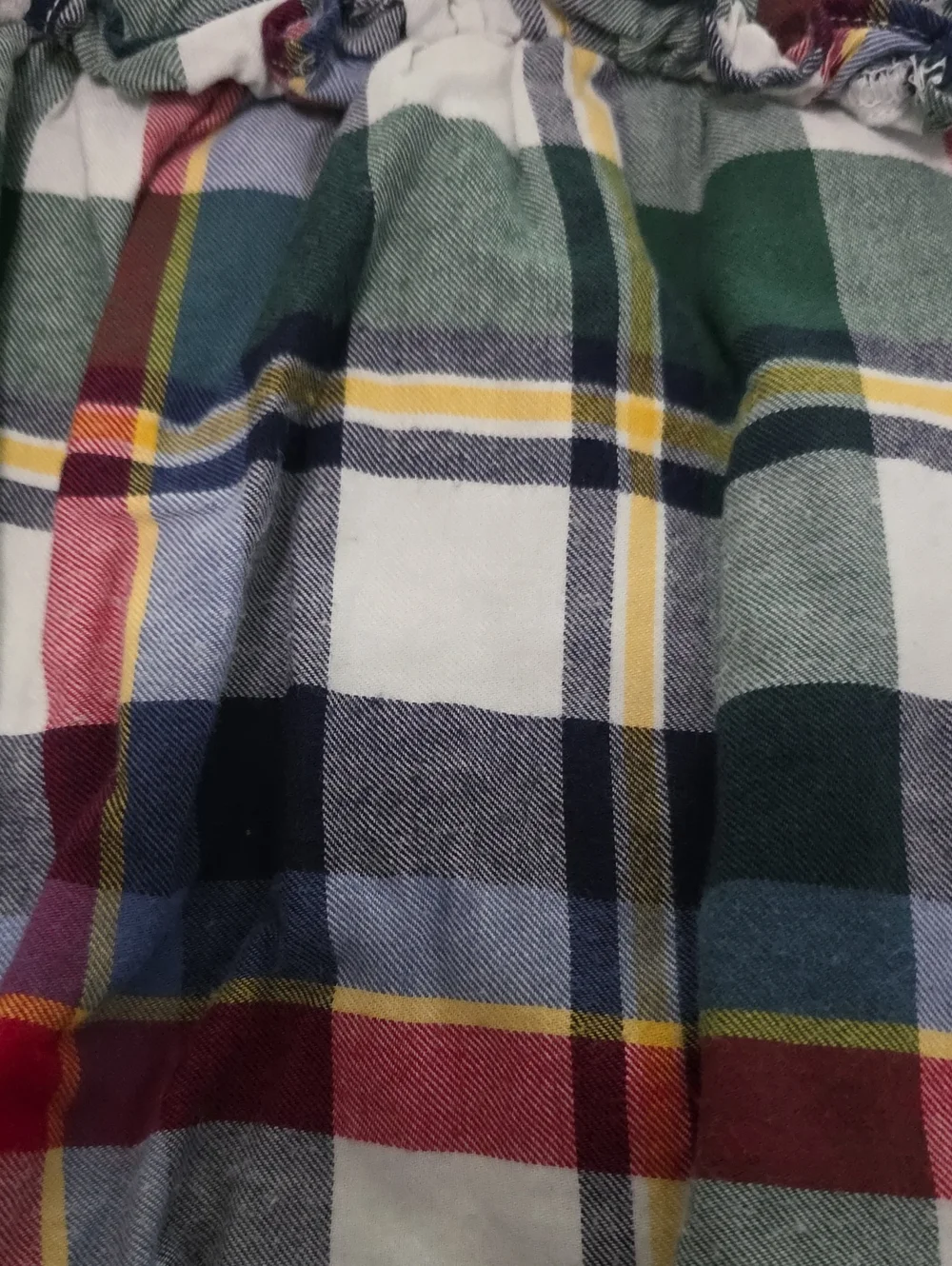 💥5 For $20 GAP Plaid Ruffle Yoke Top Dress
